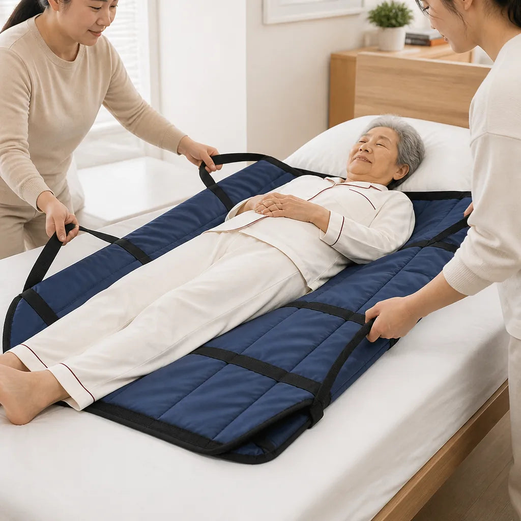 Patient Transfer Bed Pad 6 Reinforced Handles Heavy-Duty