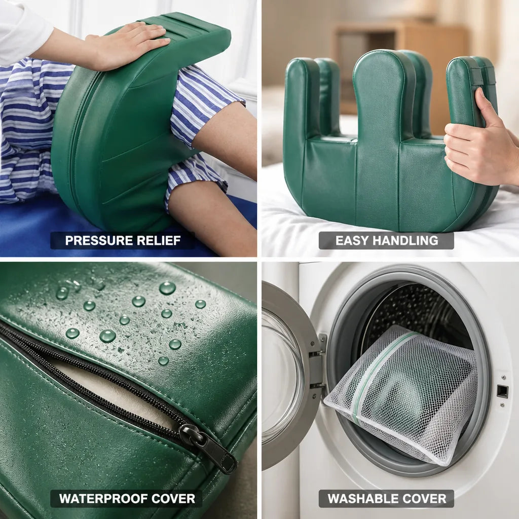 Patient Turning Pillow Ergonomic Two Handles Washable Cover