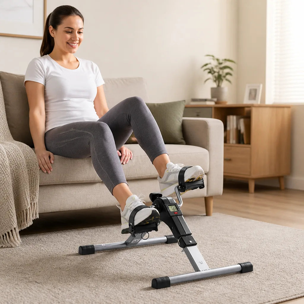 Pedal Exerciser Foldable Adjustable Resistance Counter