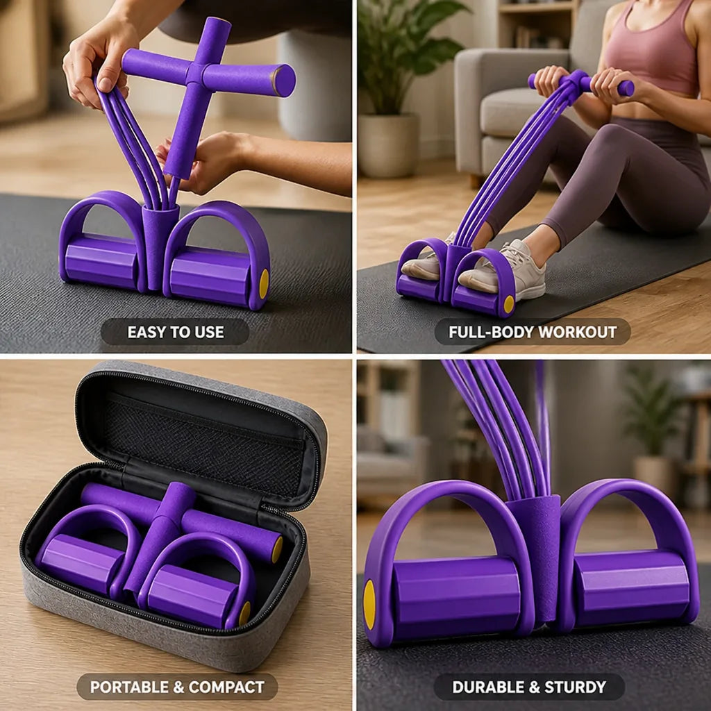 Pedal Resistance Trainer Adjustable Resistance Home & Travel