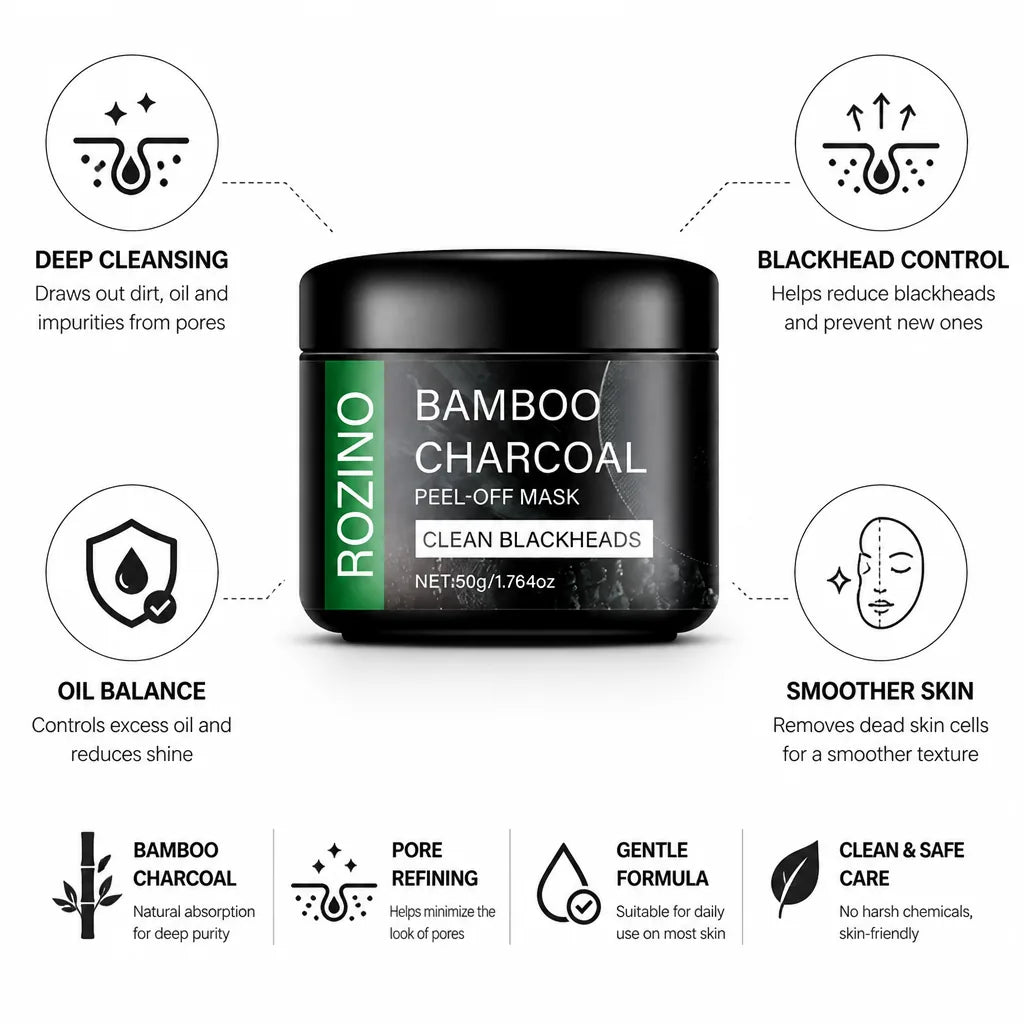 Peel-Off Mask Bamboo Charcoal Blackhead Control