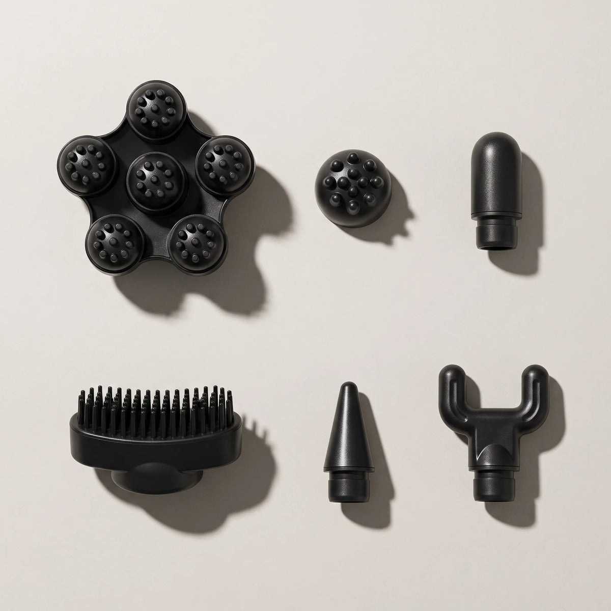Percussion Massage Wand Long-Reach 6 Interchangeable Heads