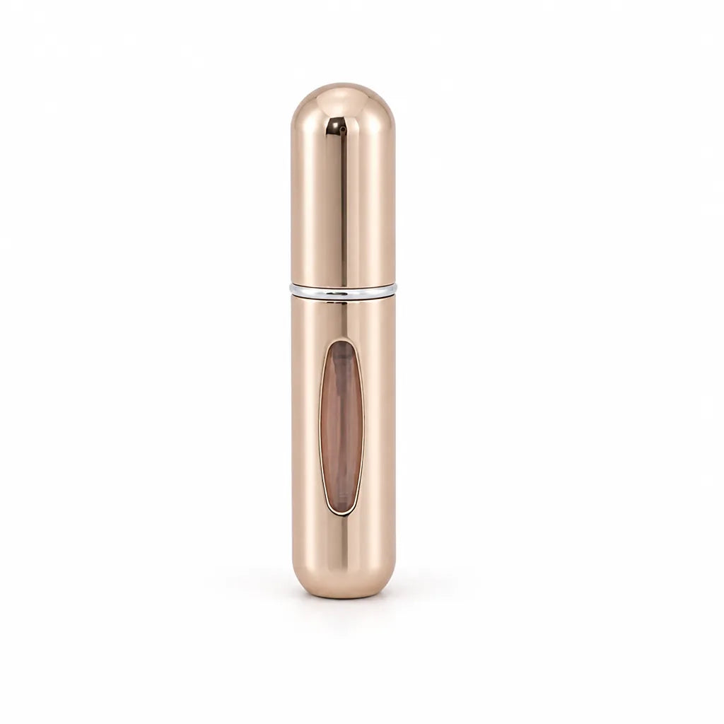 Perfume Atomizer Refillable Lipstick-Sized Aluminum Case
