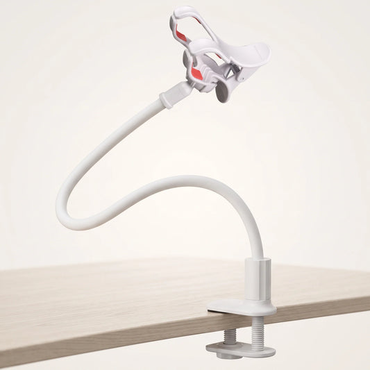 Phone Holder Flexible Gooseneck Hands-Free Bed & Desk Clamp