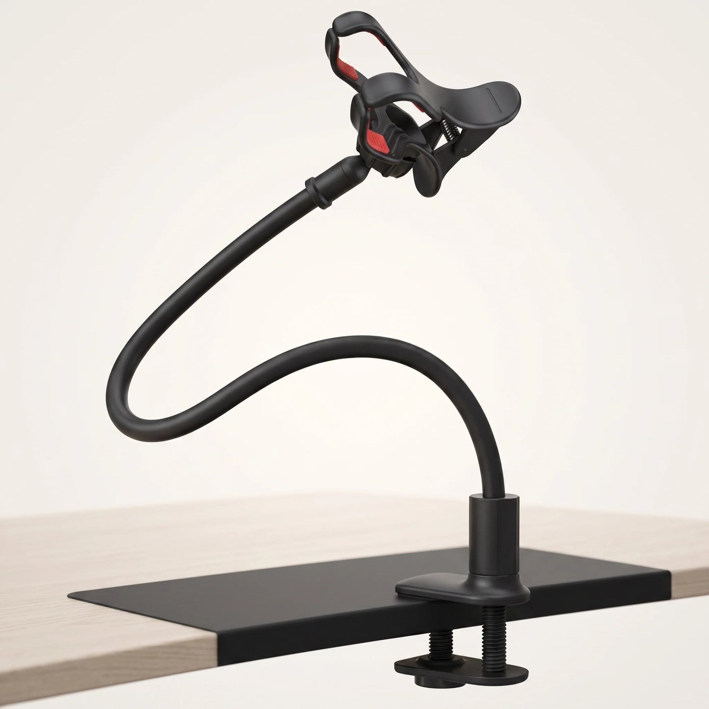 Phone Holder Flexible Gooseneck Hands-Free Bed & Desk Clamp
