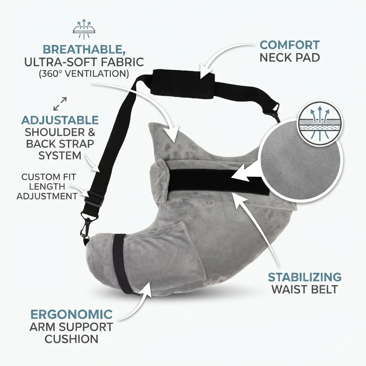 Phone Pillow Hands-Free Ergonomic Neck Support