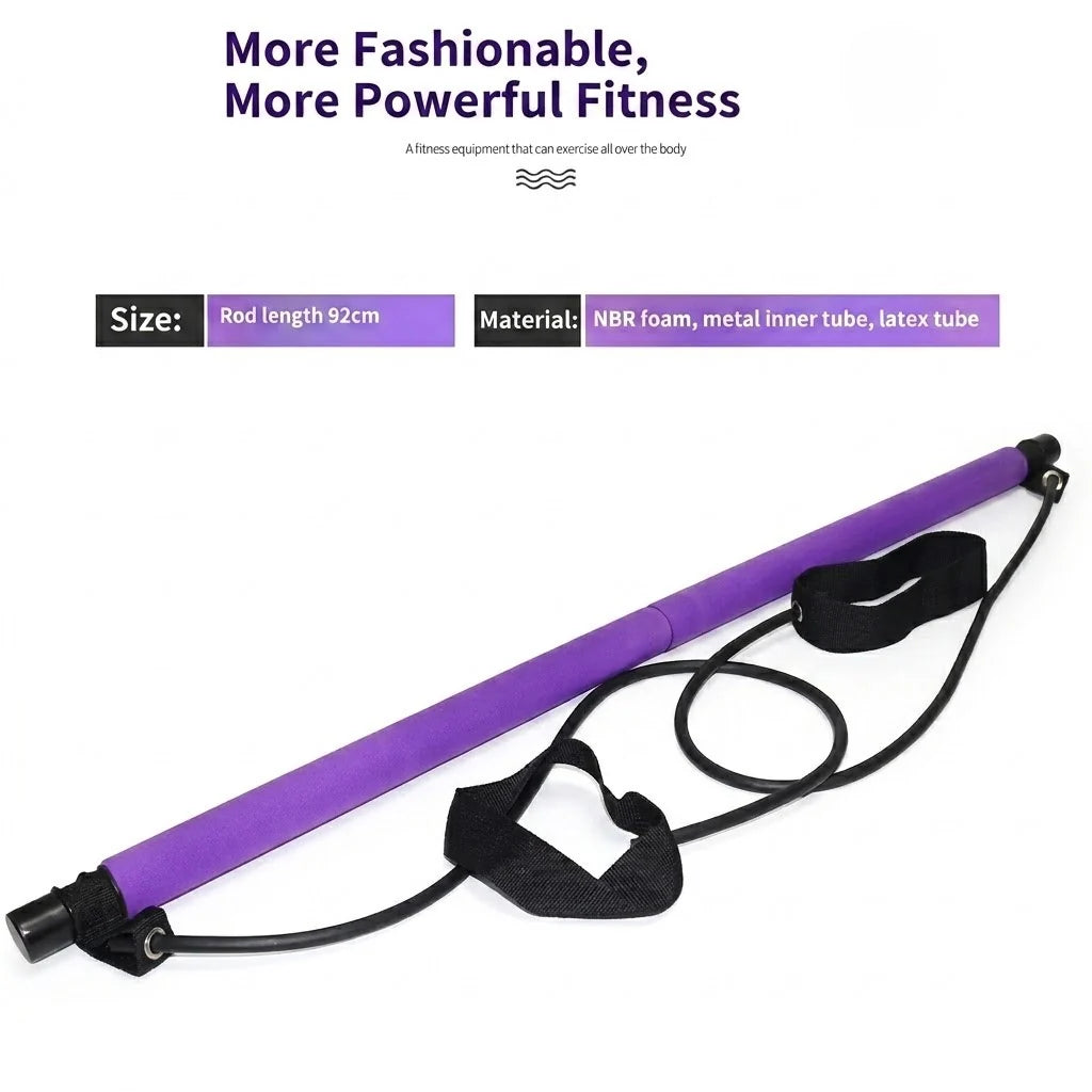 Pilates Bar Kit Resistance Bands & Carry Bag