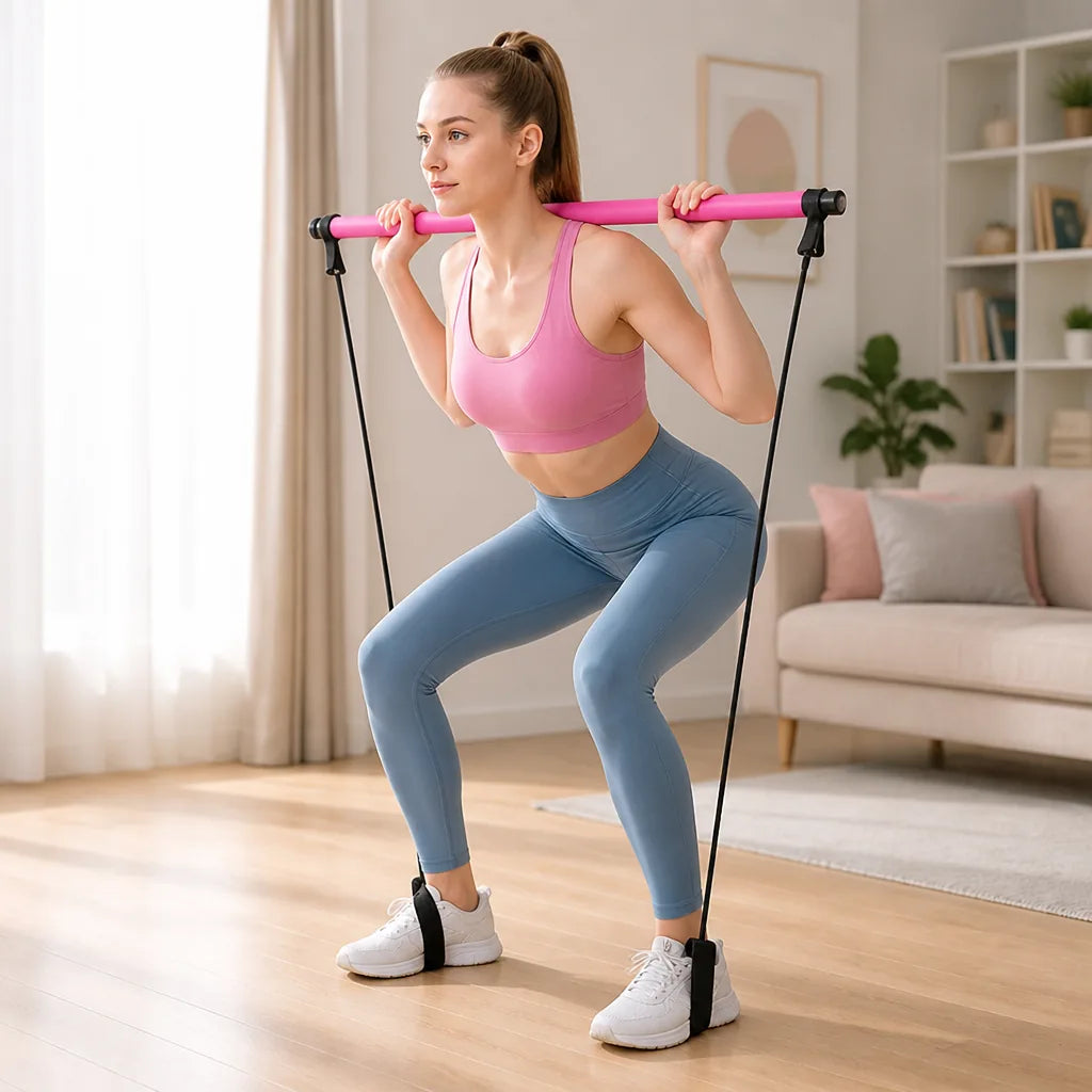 Pilates Bar Portable Lightweight Home & Travel