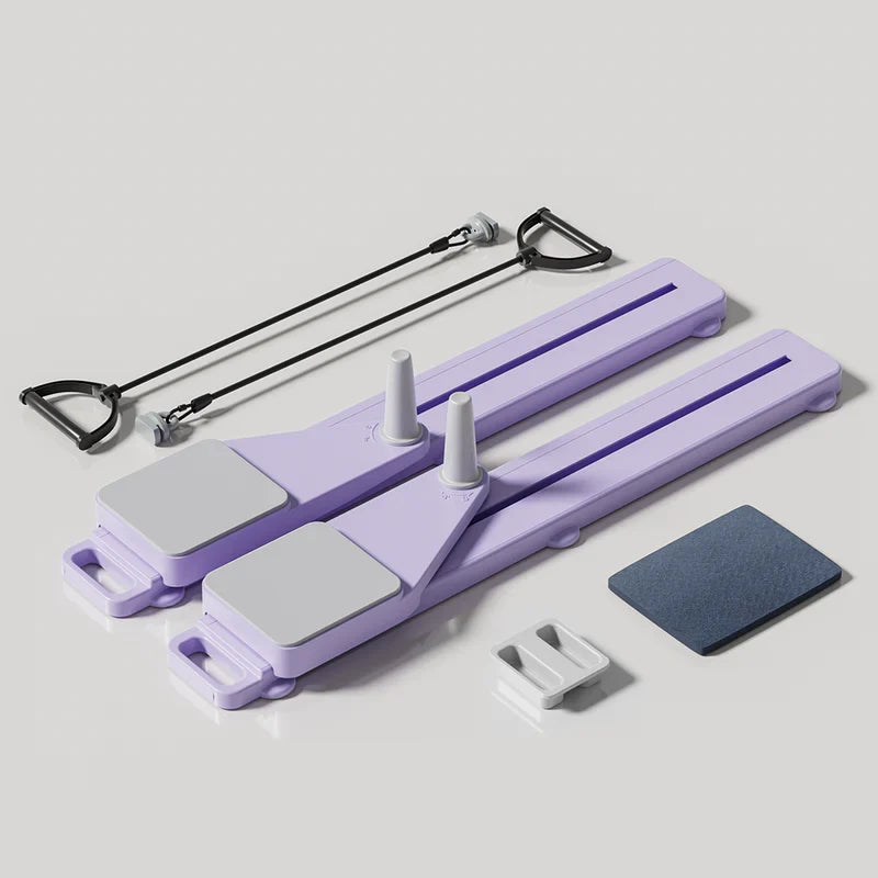 Pilates Board Foldable Split-Style Compatible With Resistance Bands