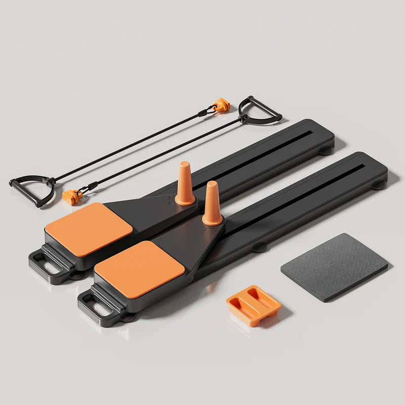 Pilates Board Foldable Split-Style Compatible With Resistance Bands