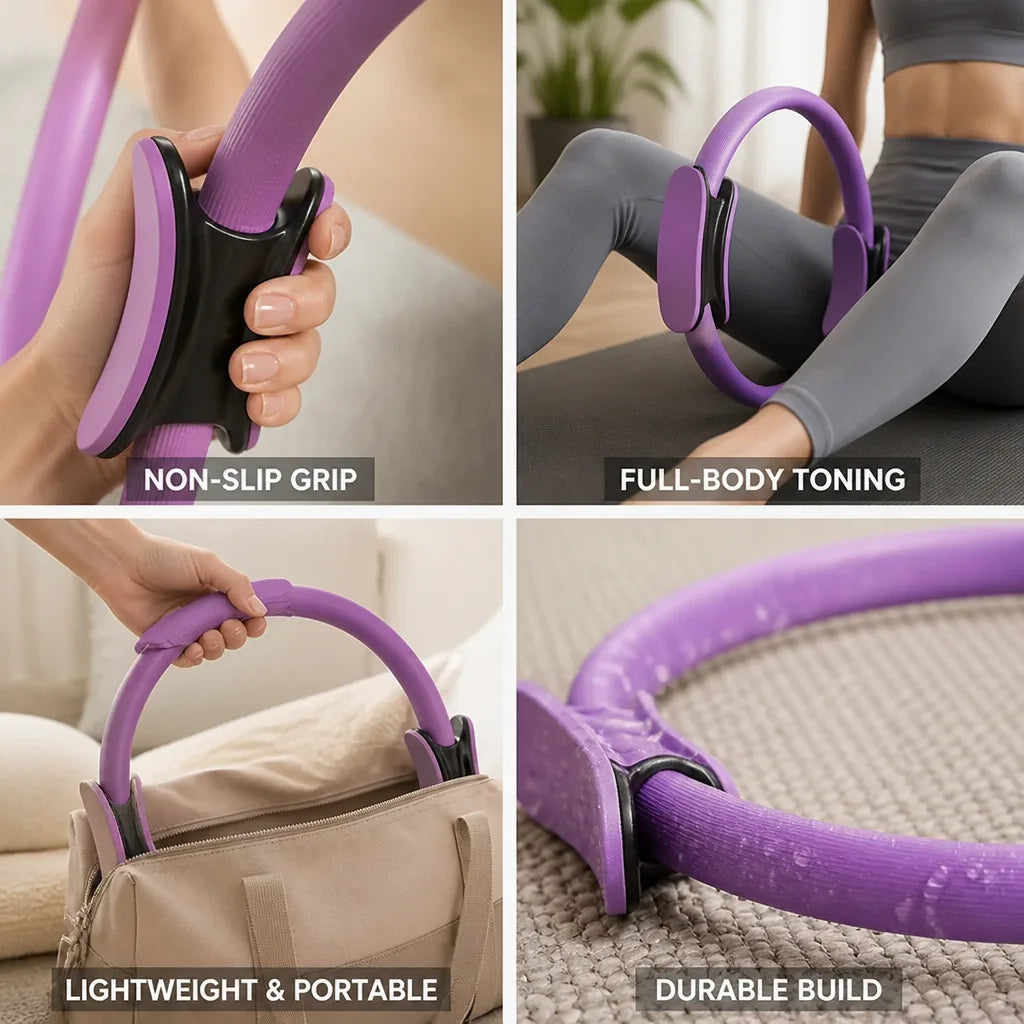 Pilates Ring Full-Body Toning Ergonomic & Non-Slip Handles