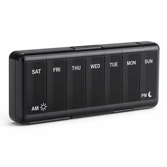 Pill Organizer Morning & Evening Travel-Friendly BPA-Free