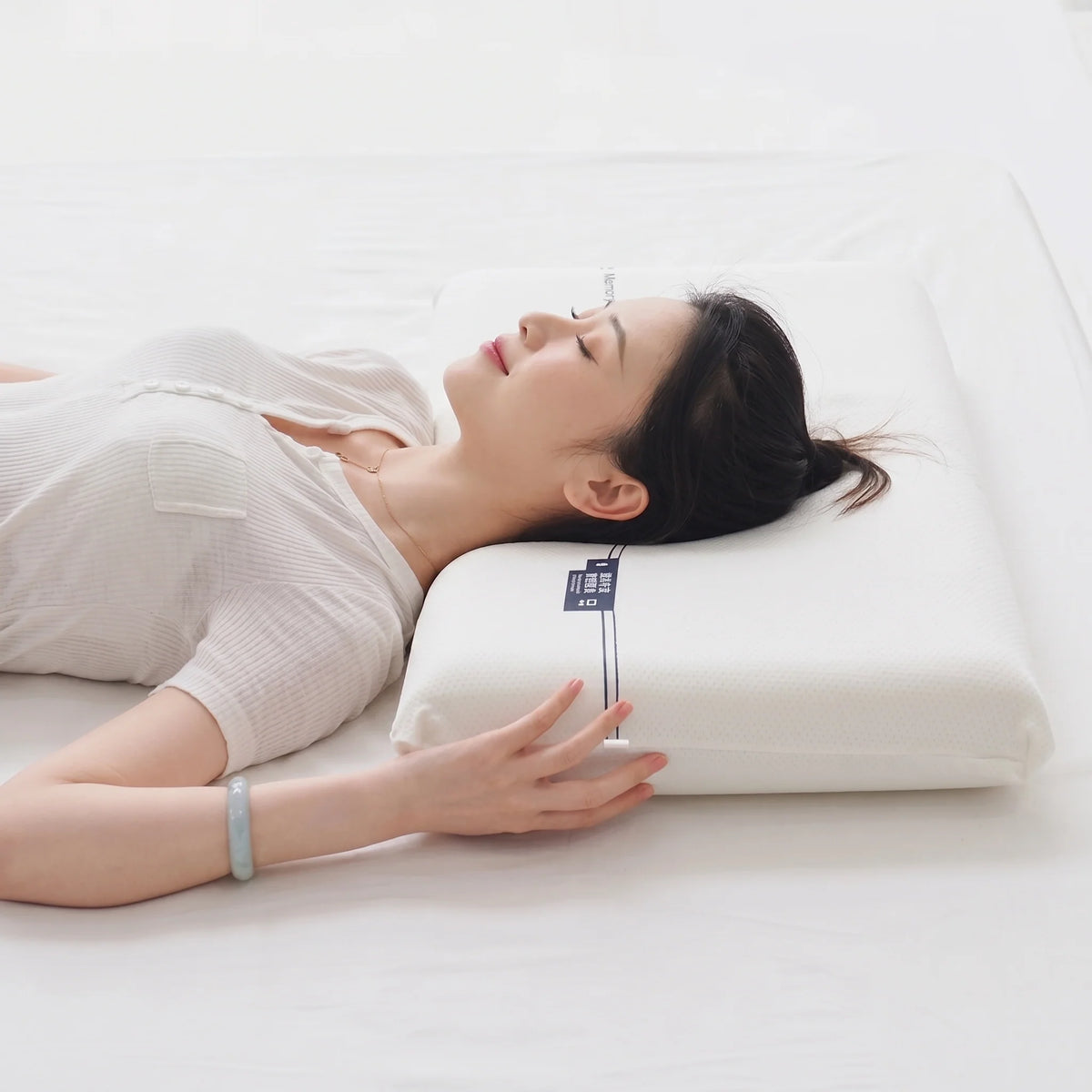 Pillow Low-Profile Memory Foam Stomach & Combination Sleepers