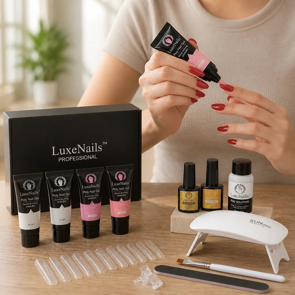 Polygel Starter Kit LED Lamp & Tools