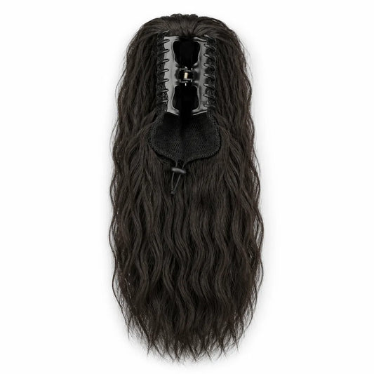 Ponytail Extension Clip-In Curly Wave Heat-Resistant