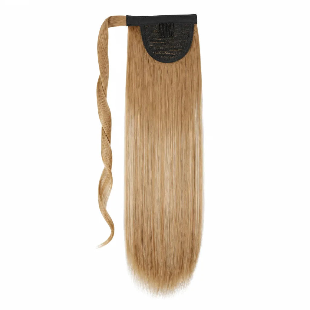 Ponytail Extension Clip-In Wrap-Around Band Heat-Resistant Fiber
