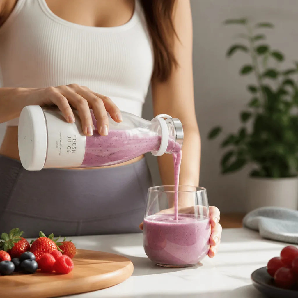 Portable Blender Rechargeable Battery & Quiet Blade