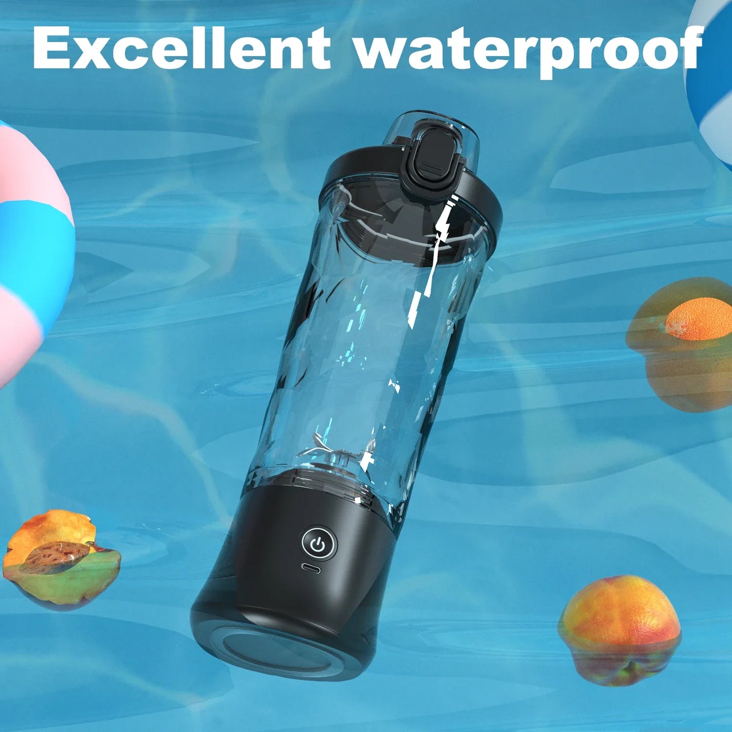 Portable Blender USB-C Rechargeable 6-Blade Stainless Steel