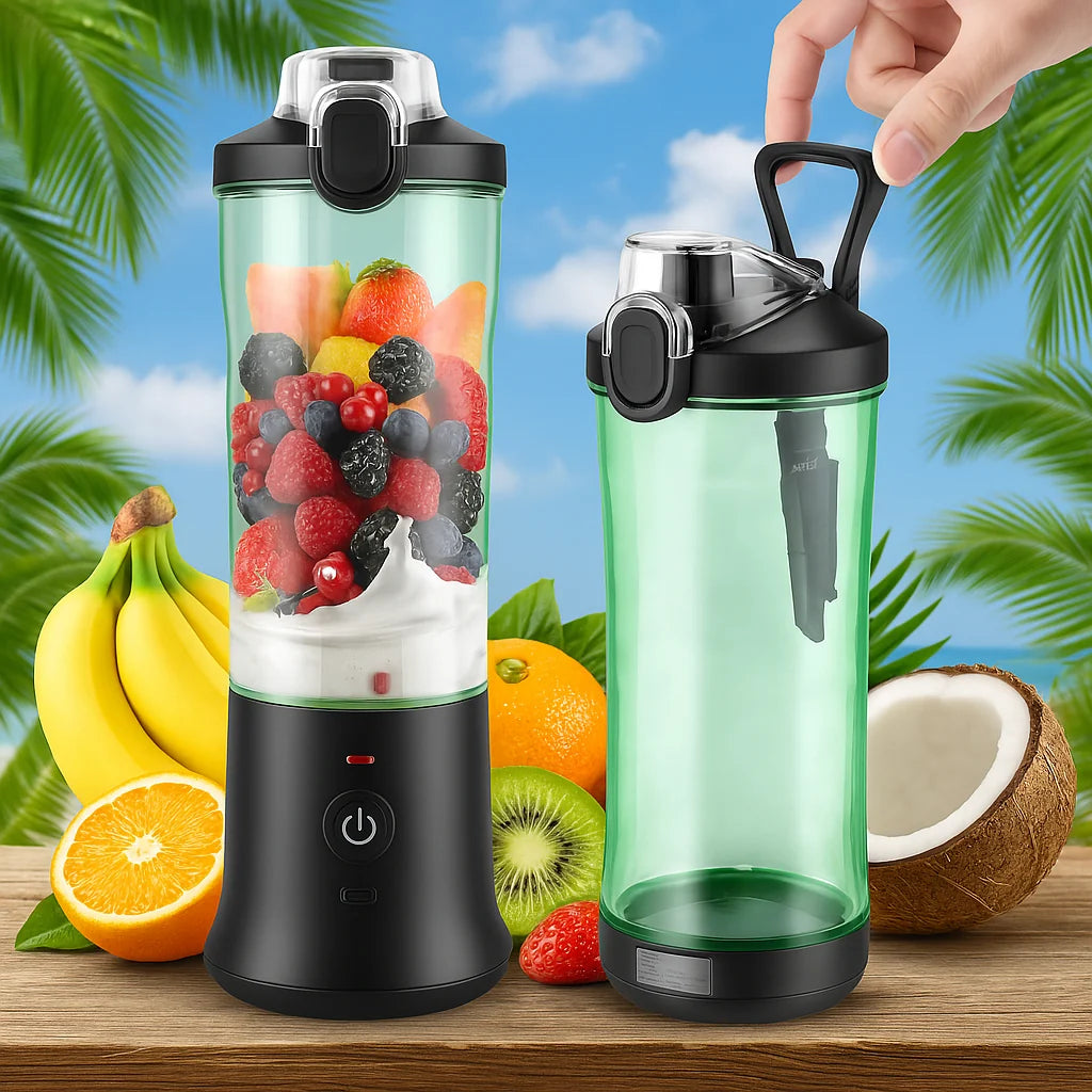 Portable Blender USB-C Rechargeable 6-Blade Stainless Steel