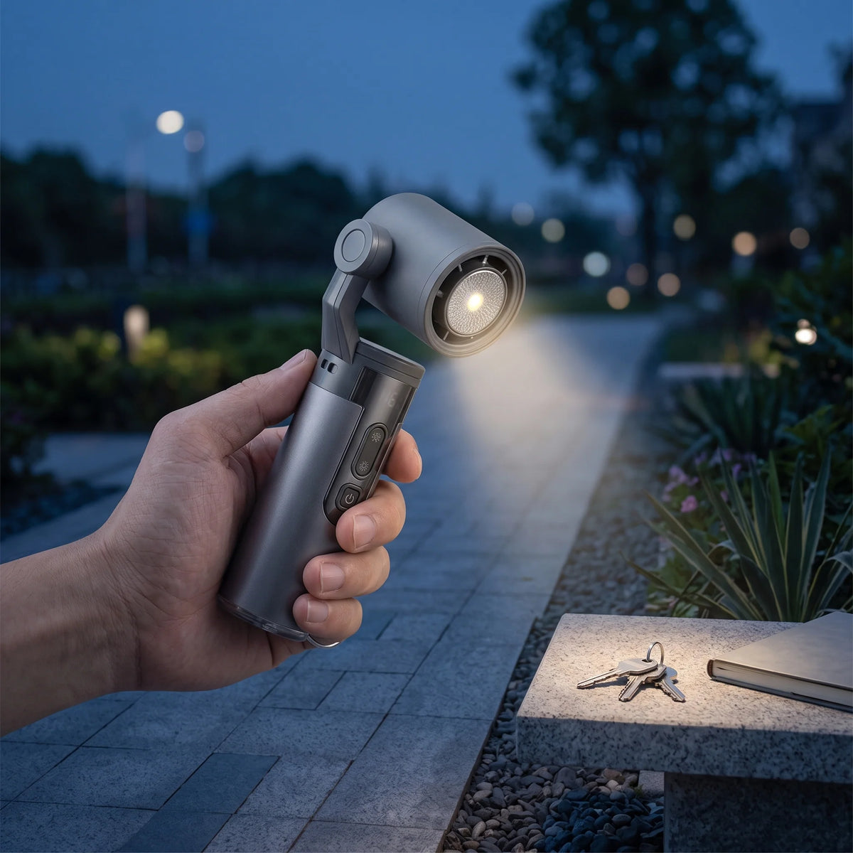 Portable Fan Pivot-Head Semiconductor Cooling