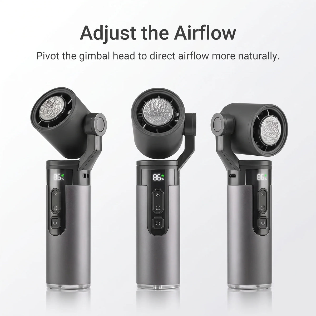 Portable Fan Pivot-Head Semiconductor Cooling