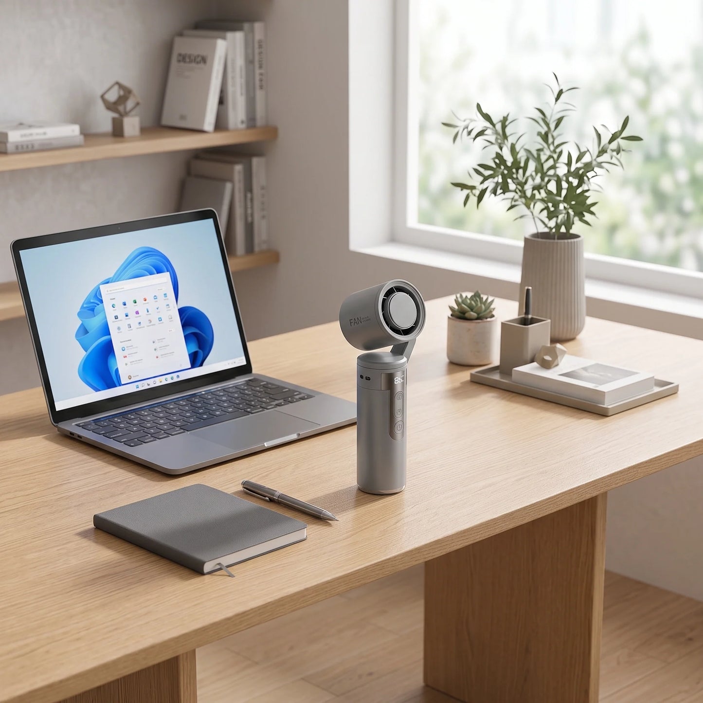 Portable Fan Pivot-Head Semiconductor Cooling