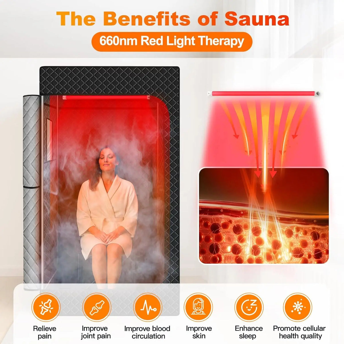 Portable Steam Sauna Tent Infrared Steam Generator 2.5L