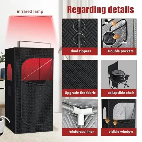 Portable Steam Sauna Tent Infrared Steam Generator 2.5L