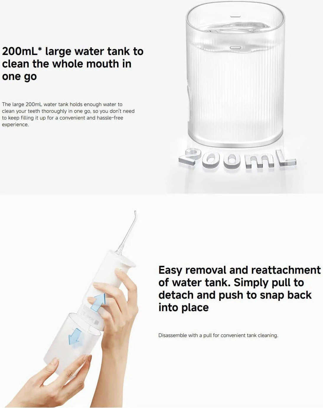 Portable Water Flosser Cordless Travel Size