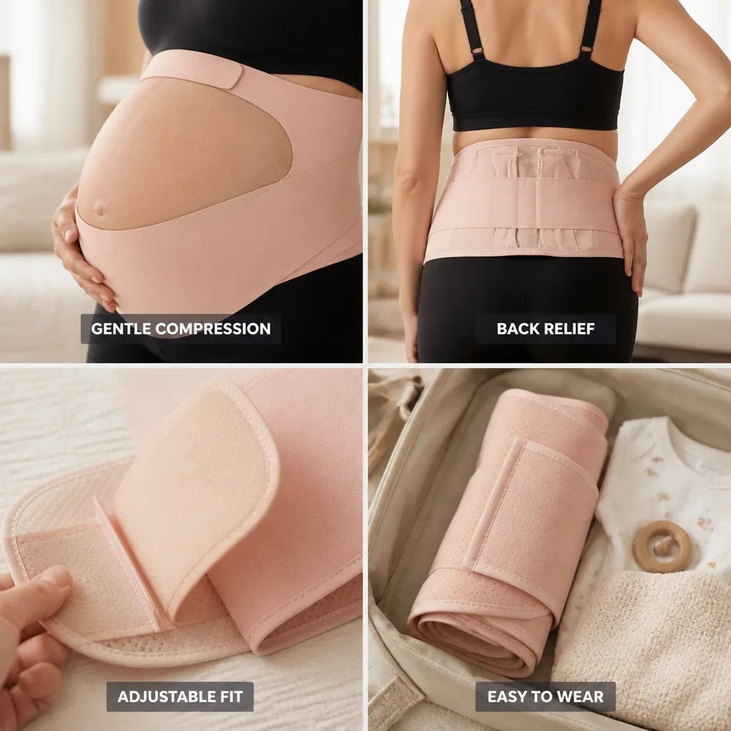 Postpartum Support Belt Gentle Compression & Back Relief