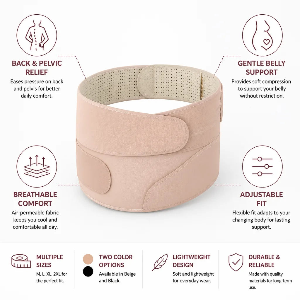 Postpartum Support Belt Gentle Compression & Back Relief