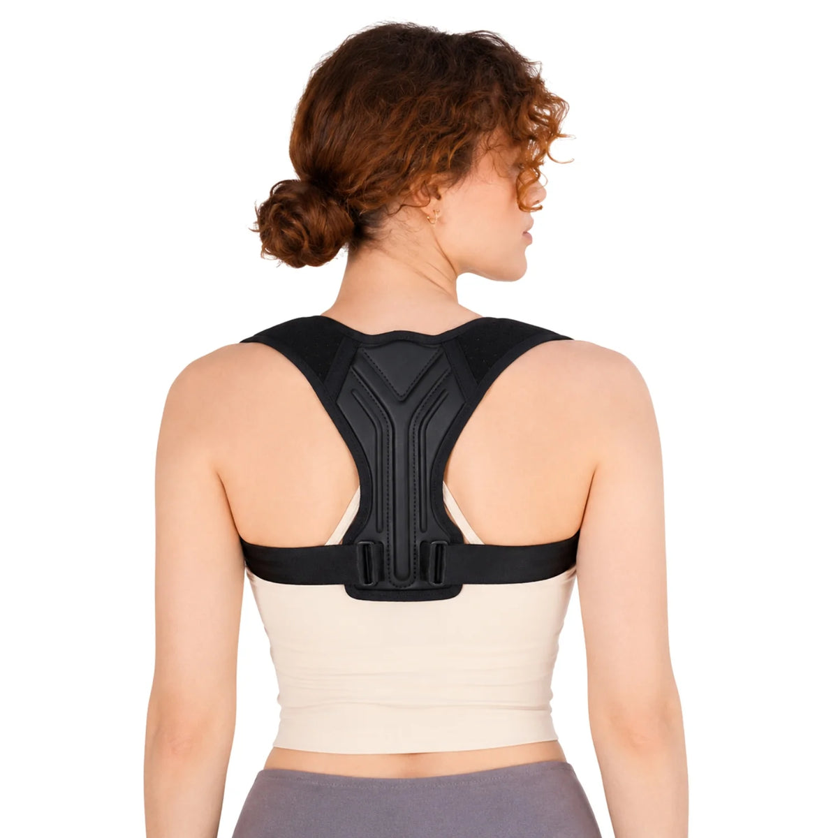 Posture Brace Upper Back & Shoulder Adjustable Breathable Memory Support