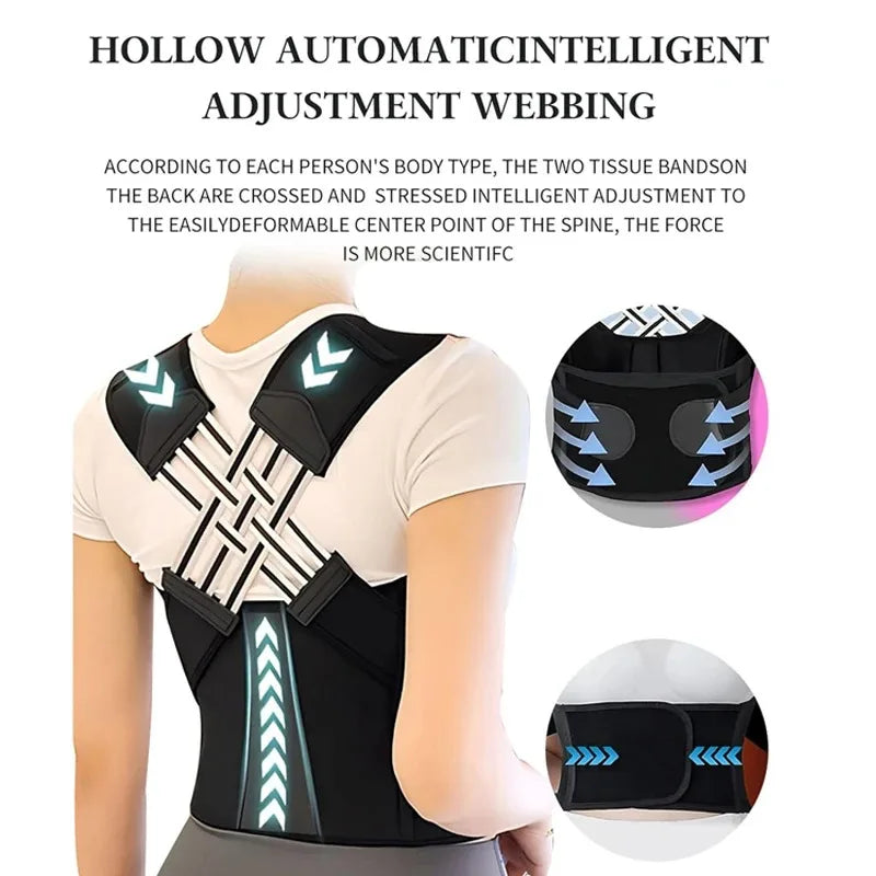 Posture Corrector Adjustable Back & Shoulder Support