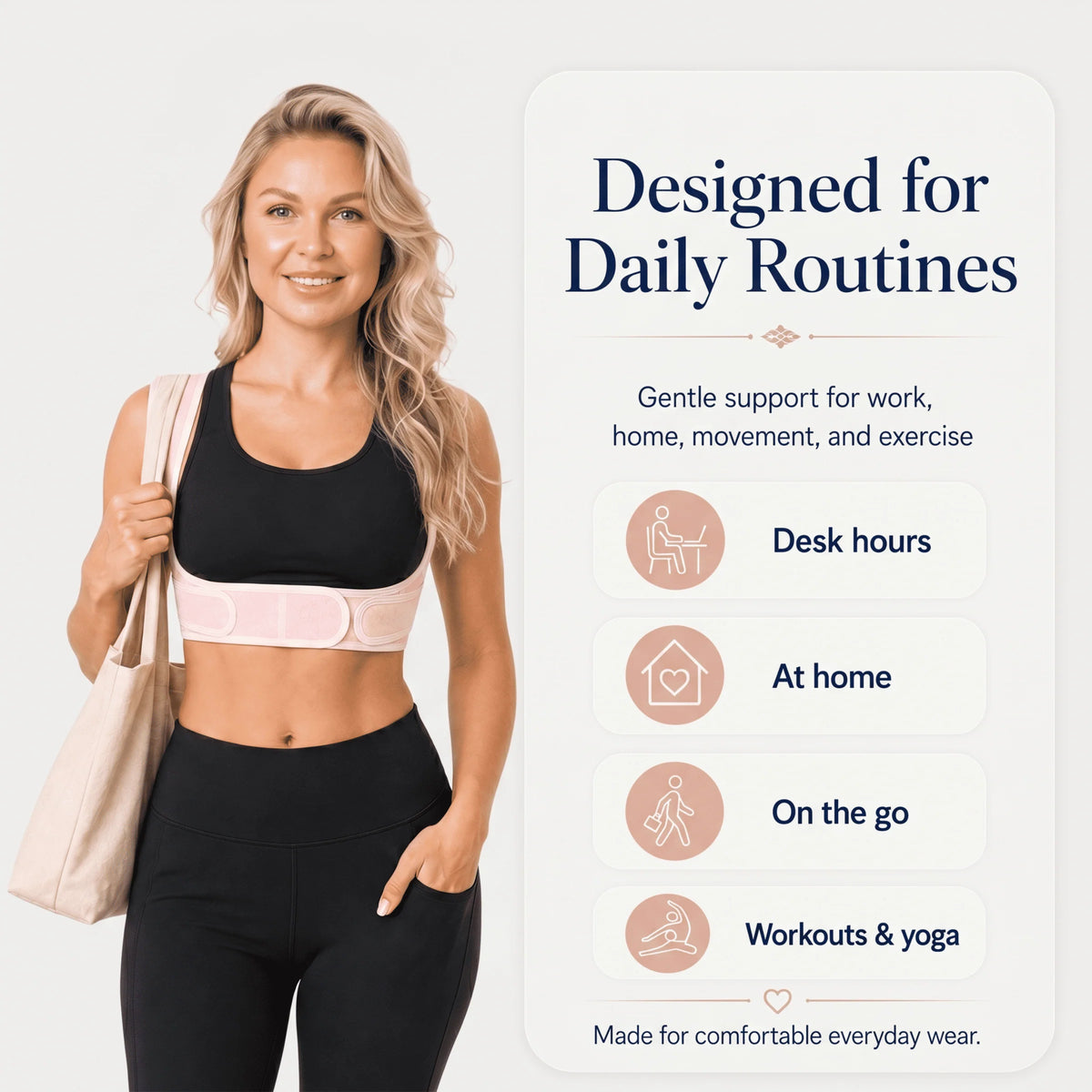 Posture Corrector Adjustable & Breathable