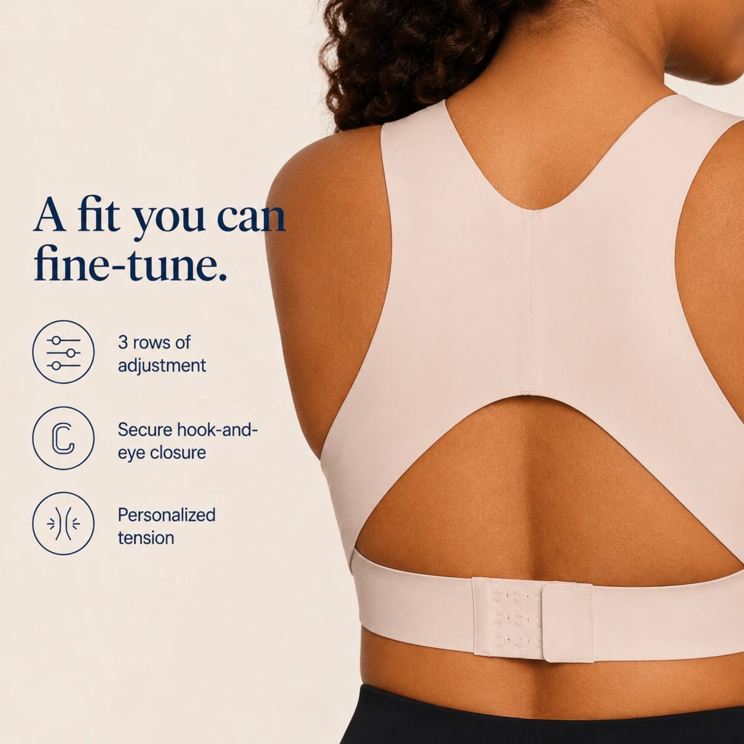 Posture Corrector Bra Front Closure Wireless Removable Cups