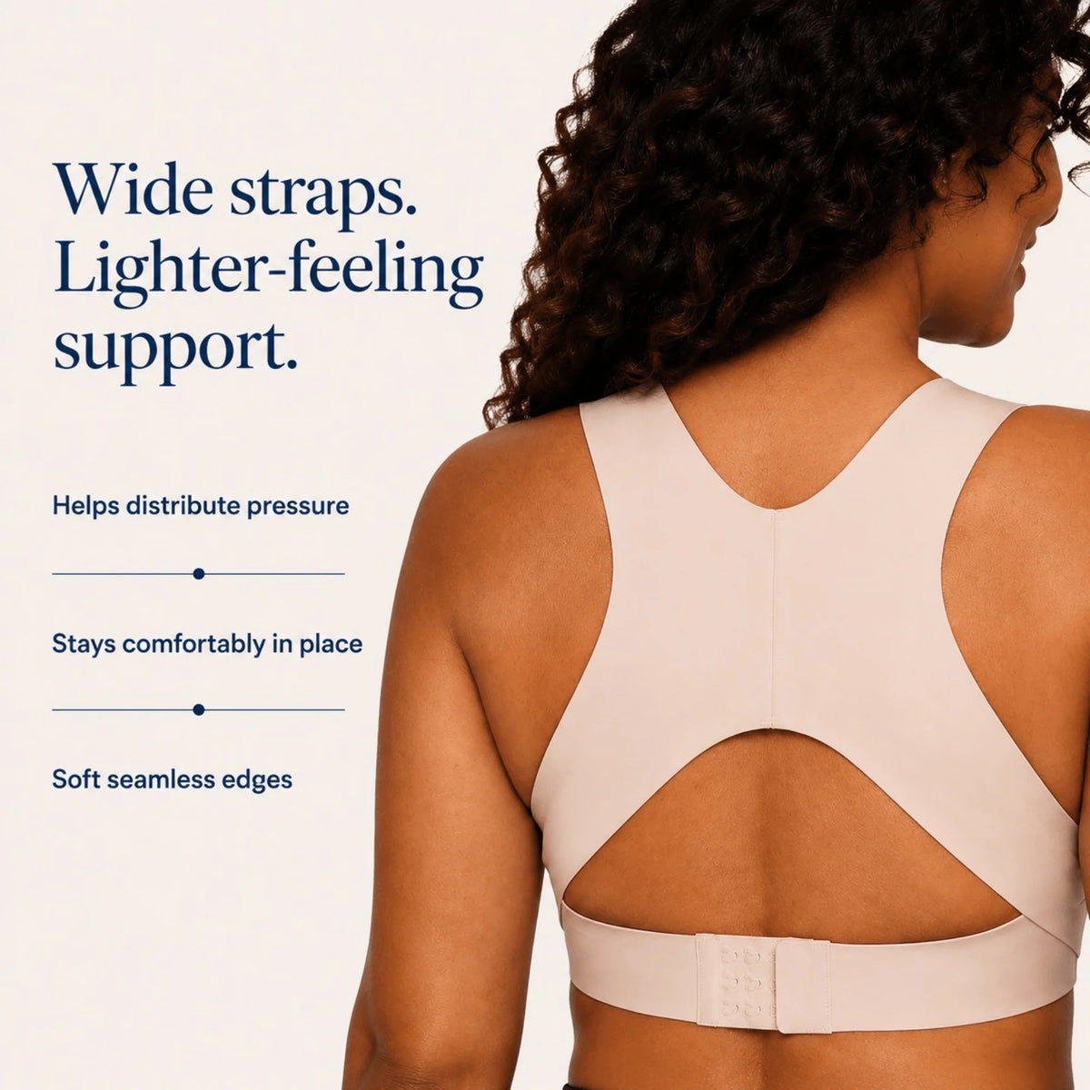 Posture Corrector Bra Front Closure Wireless Removable Cups