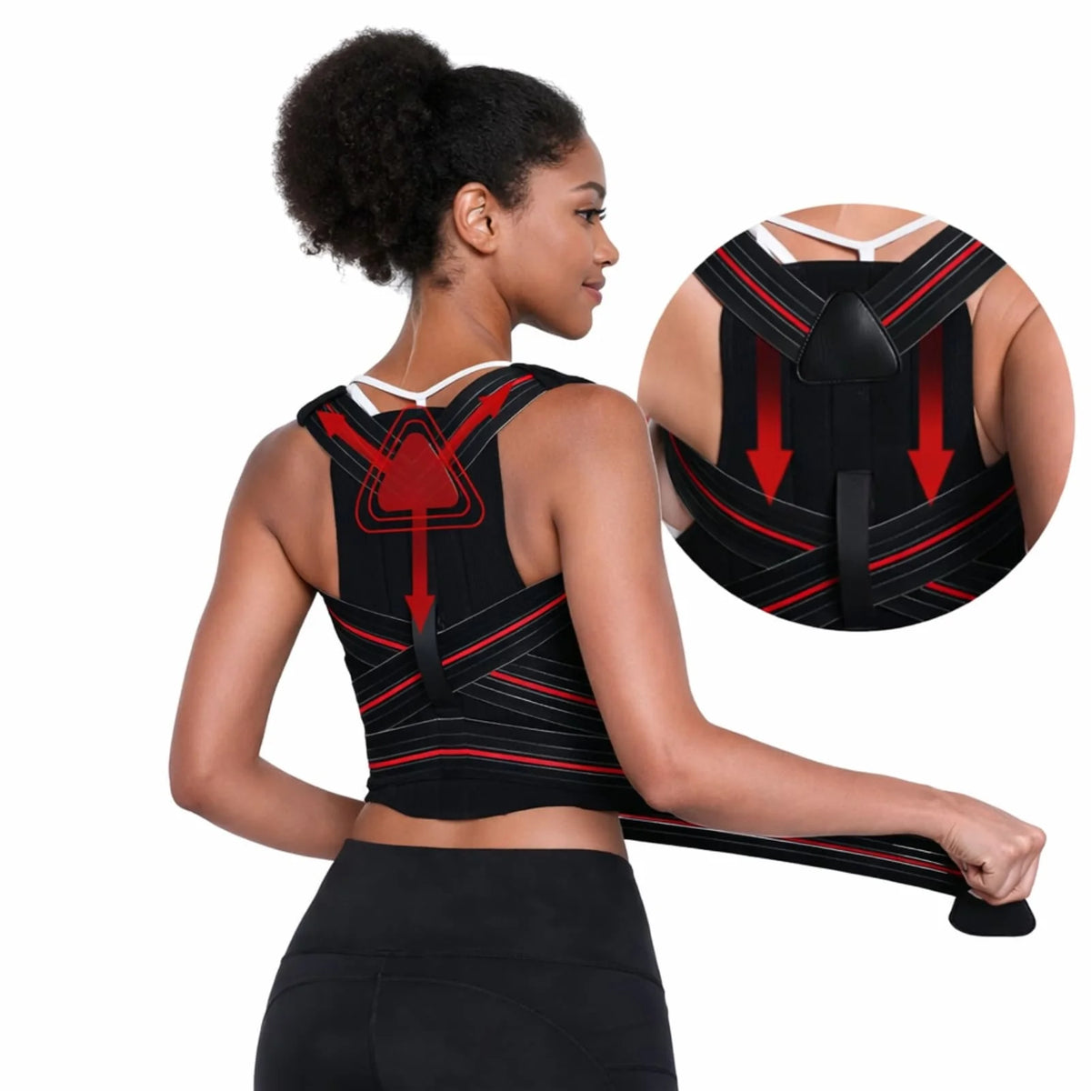 Posture Corrector Brace Adjustable Straps & Breathable Fabric