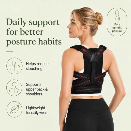Posture Corrector Brace Adjustable Straps & Breathable Fabric