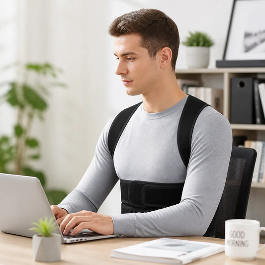 Posture Corrector Ergonomic Adjustable Breathable Fabric