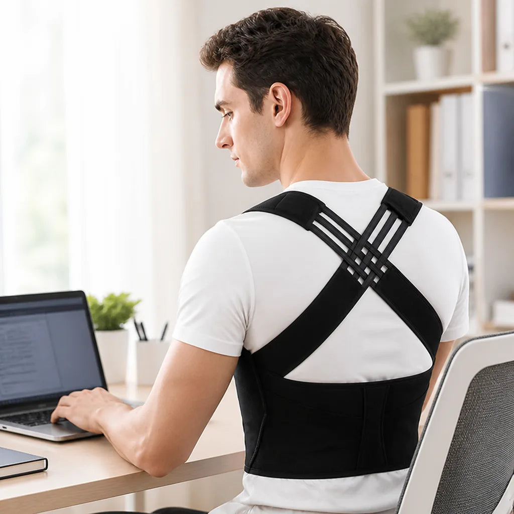 Posture Corrector Ergonomic X-Back Breathable Mesh