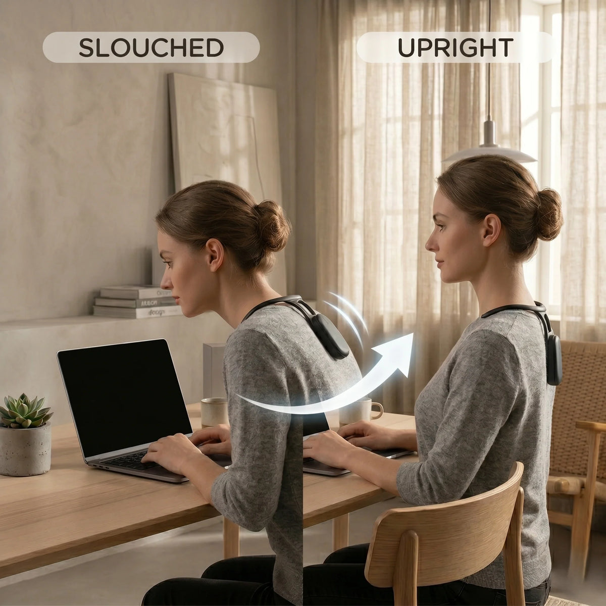 Posture Corrector Ultrasonic Smart Reminder Comfortable & Discreet