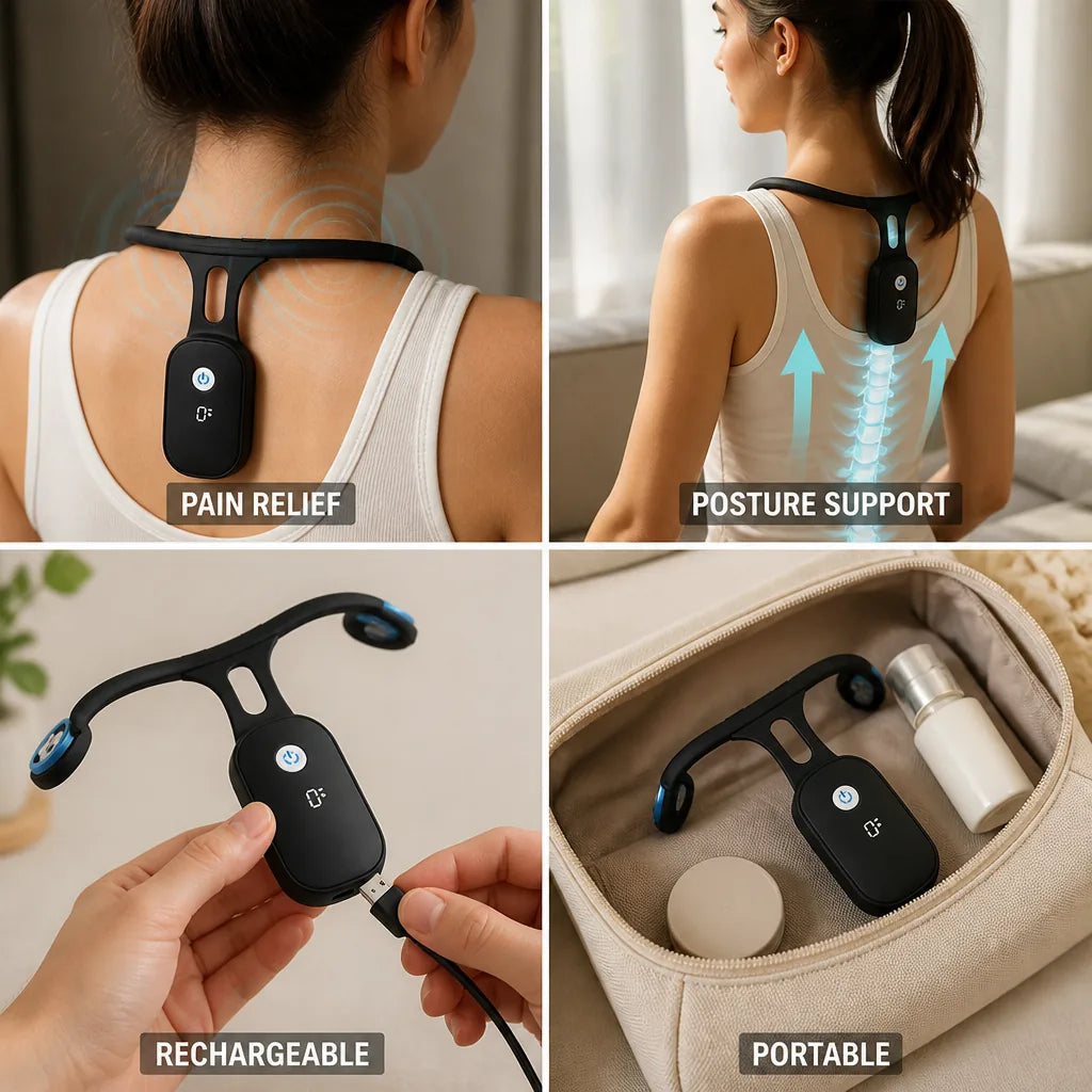 Posture Corrector Ultrasonic Therapy Portable & Rechargeable