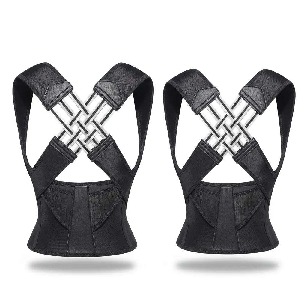 Posture Support Brace Adjustable Straps Lightweight Breathable