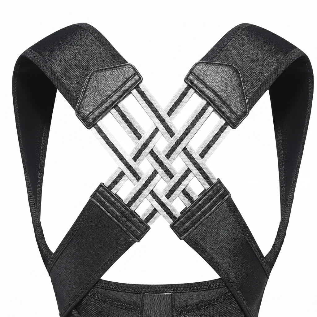 Posture Support Brace Adjustable Straps Lightweight Breathable