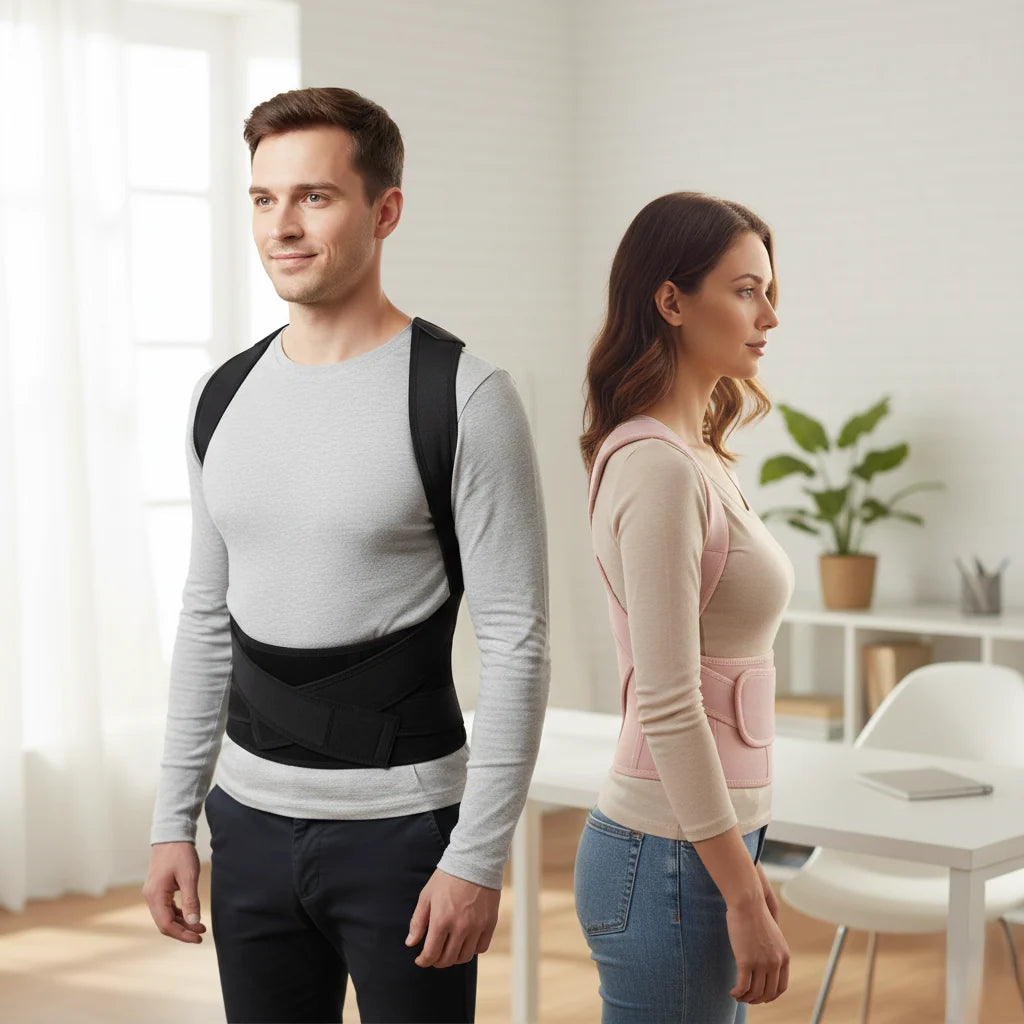 Posture Support Brace Adjustable Straps Lightweight Breathable