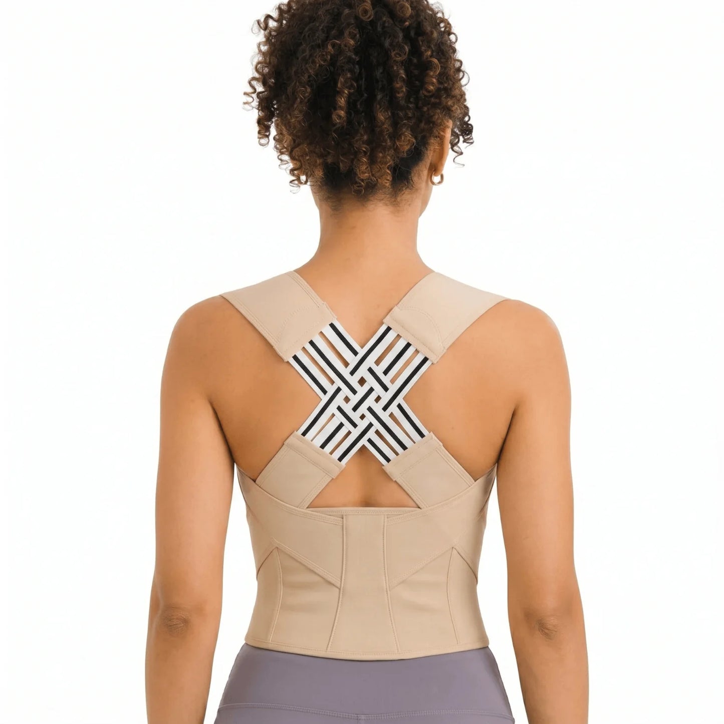 Posture Support Brace Full-Back Adjustable Fit & Breathable