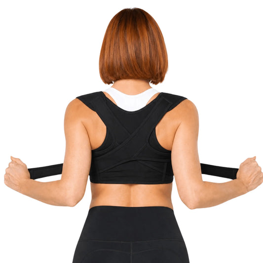 Posture Support Brace X-Shaped Cross-Strap Adjustable & Breathable