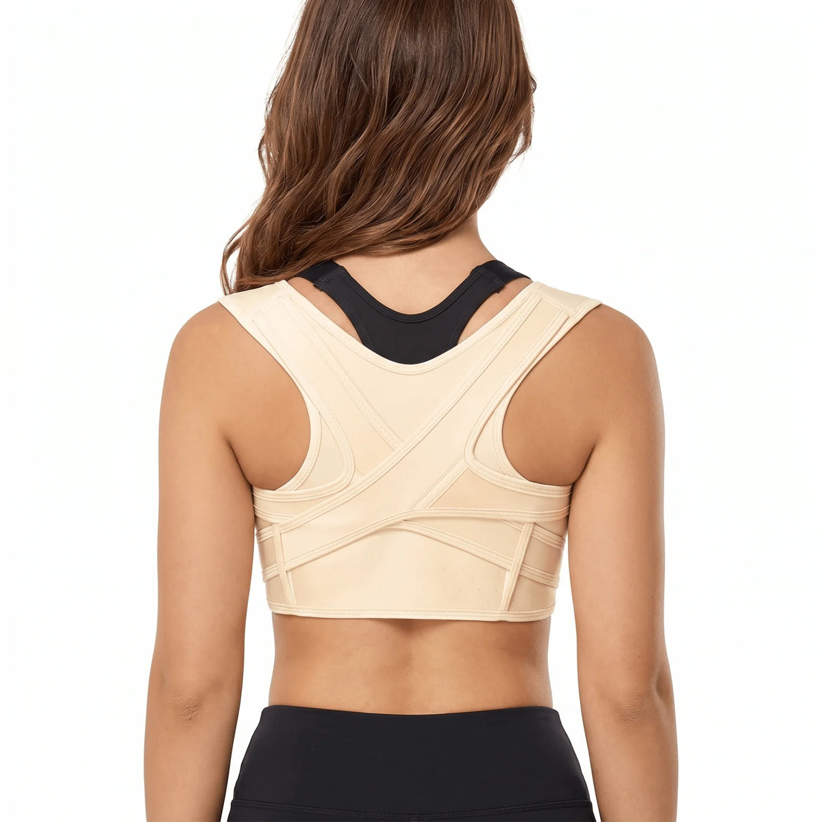 Posture Support Brace X-Shaped Cross-Strap Adjustable & Breathable