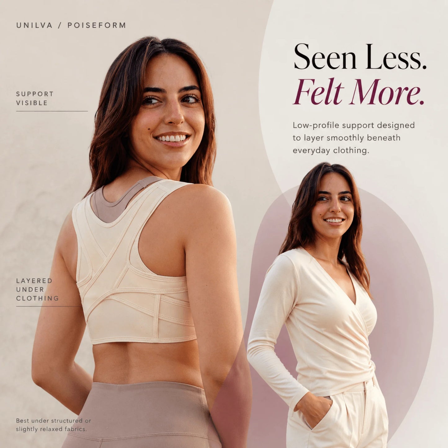 Posture Support Brace X-Shaped Cross-Strap Adjustable & Breathable