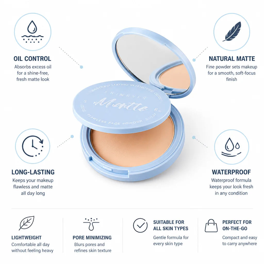 Pressed Powder Compact Oil-Control Matte